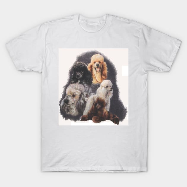 Poodle Medley T-Shirt by BarbBarcikKeith